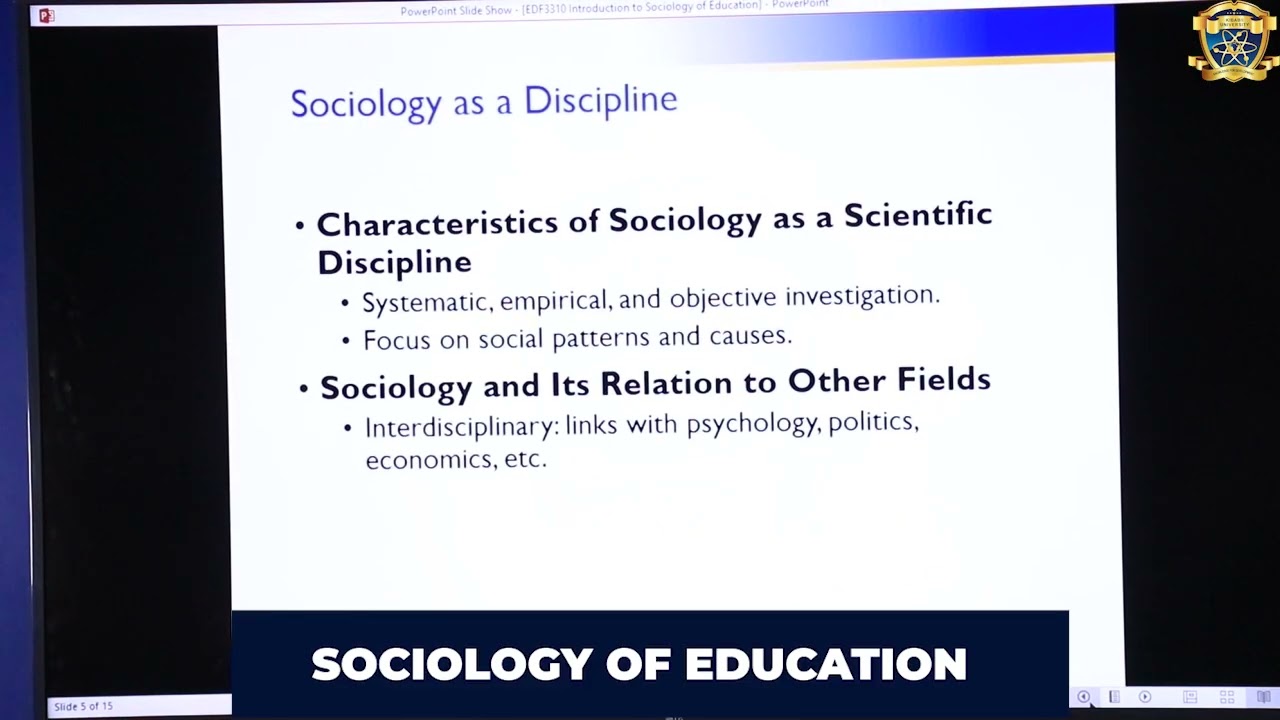 Sociology of Education; Introduction