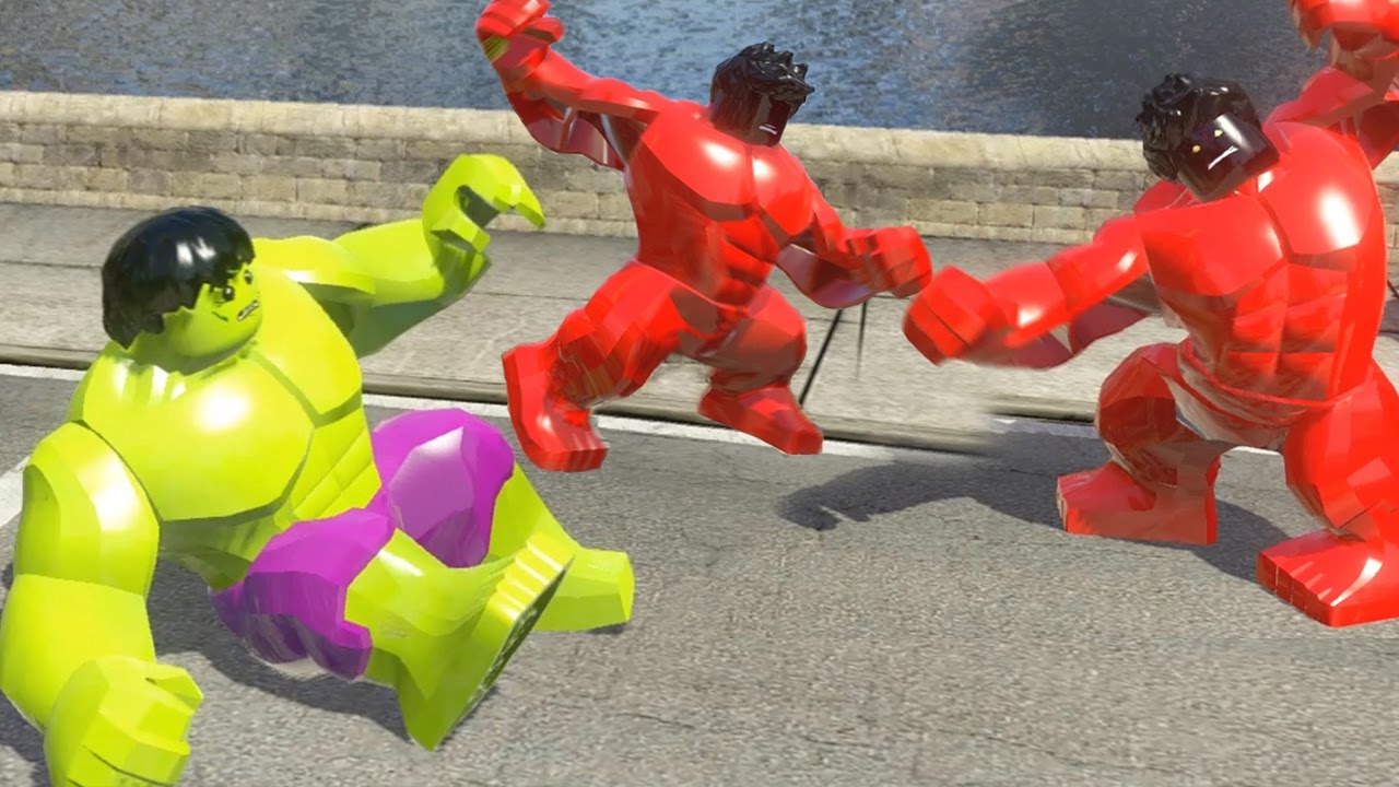 HULK (Transformation) vs RED HULK Transformation vs RED HULK BLACK HEAD | LEGO Marvel Super Heroes