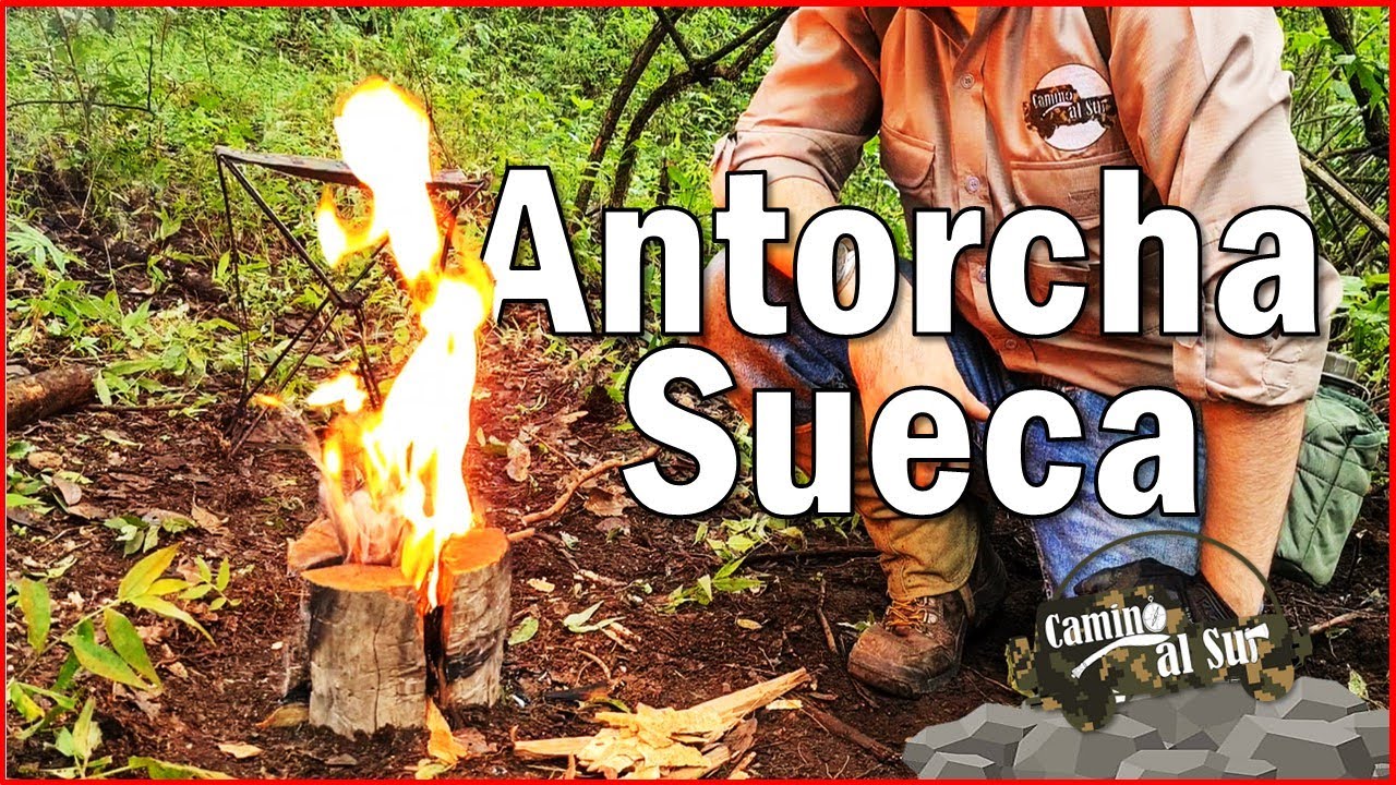 HACER FUEGO con MADERA HÚMEDA | De las mejores formas de hacer una hoguera LA ANTORCHA SUECA