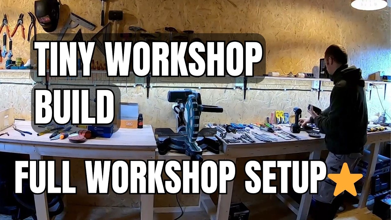 Tiny Workshop Build in 14 Days | Electrical, Lights & Tool Wall