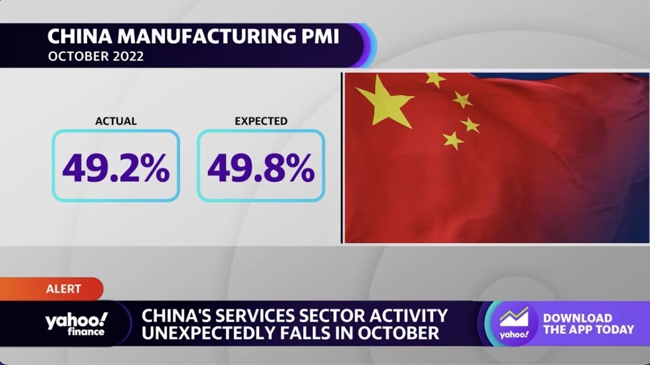 China&rsquo;s manufacturing and services sectors unexpectedly contract in October