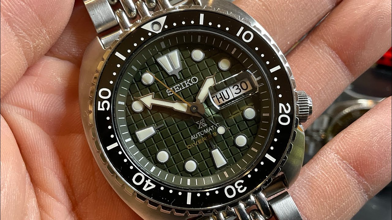 Распаковка новых часов Seiko King Turtle — SRPE05, также известных как «The Grenade»