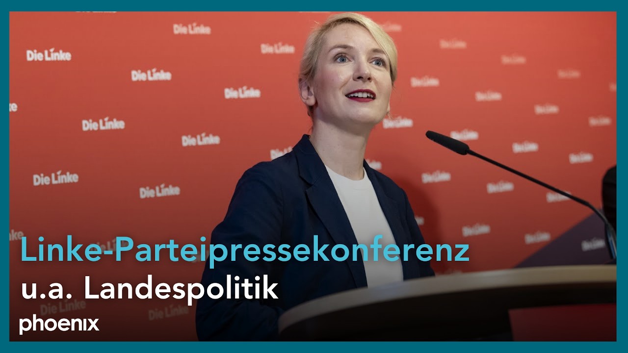 Die Linke-Parteipressekonferenz mit Ines Schwerdtner