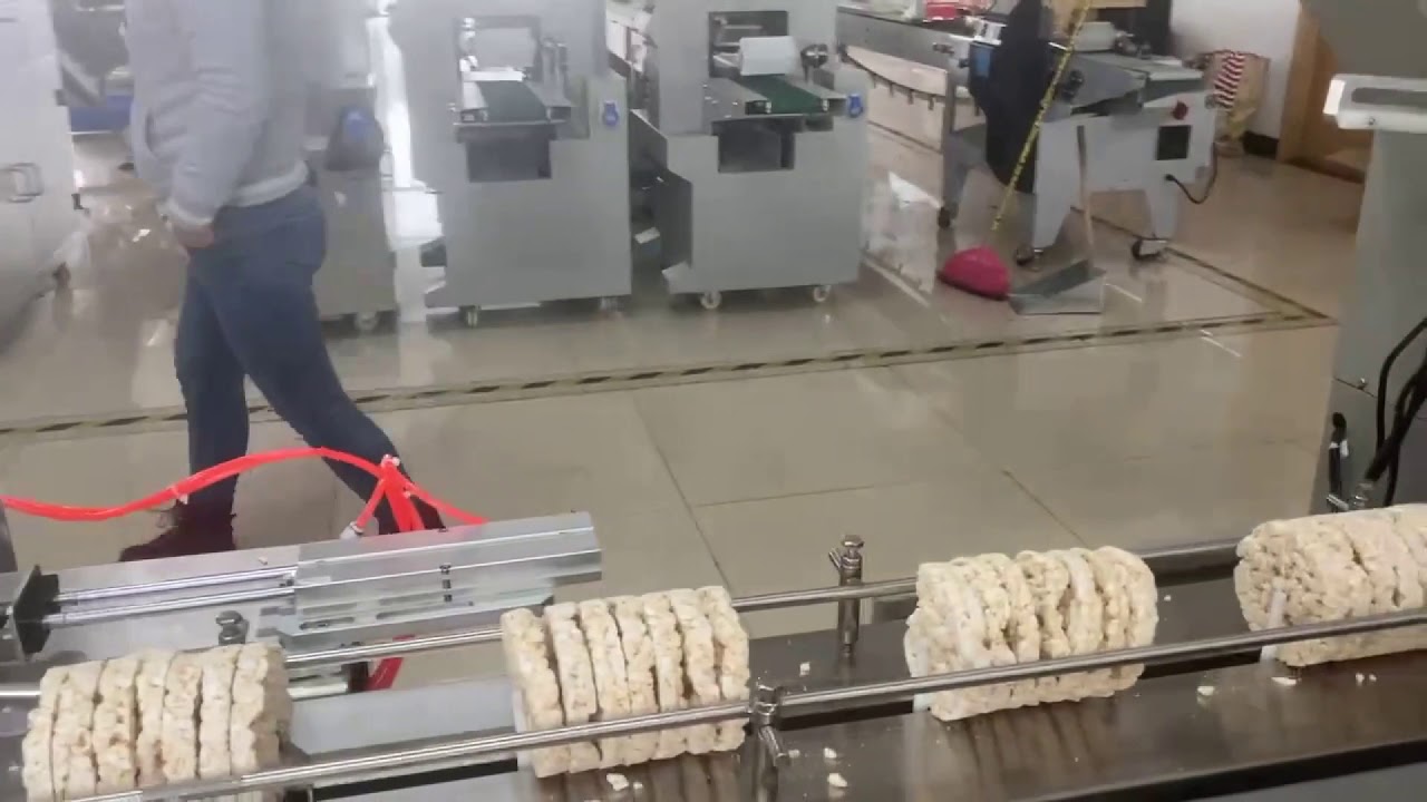 Testing video of rice cake packing line
