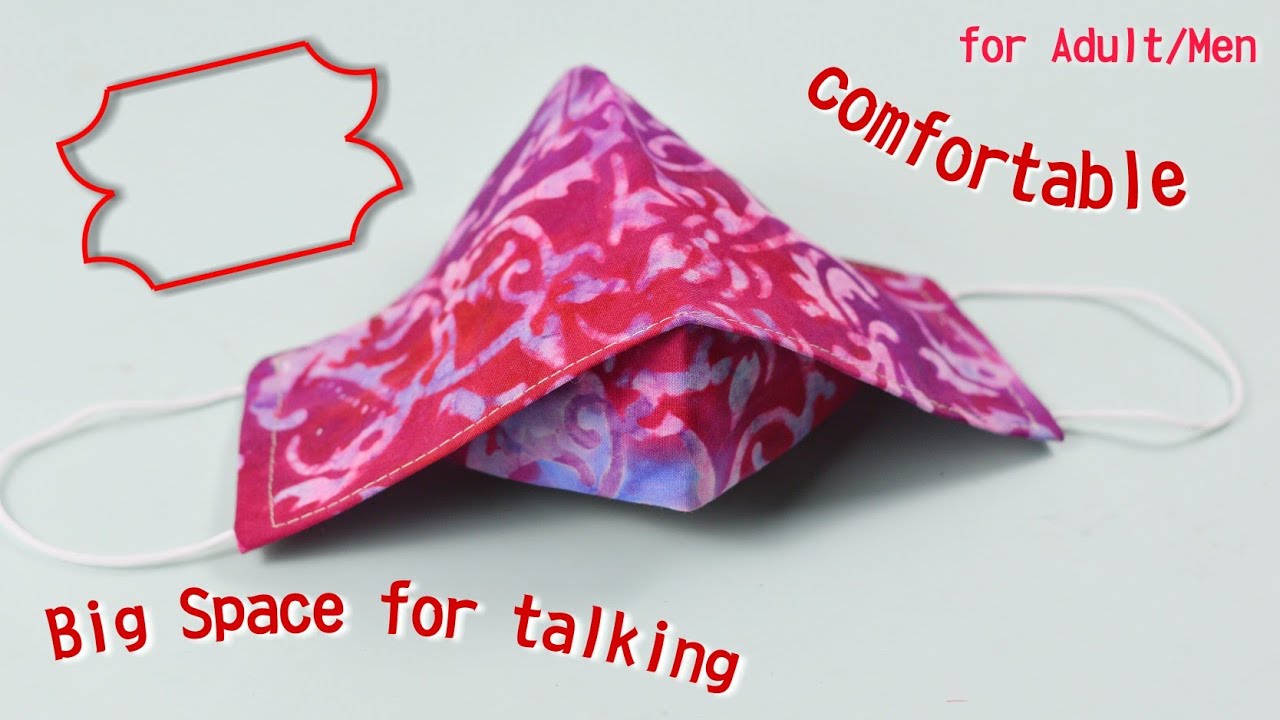 Breathable Face Mask for Adult / Men ❤ Free PDF Pattern