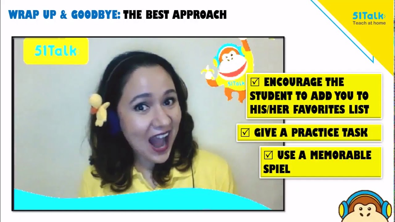 HOW TO WRAP UP YOUR LESSON & SAY GOODBYE TO YOUR STUDENT