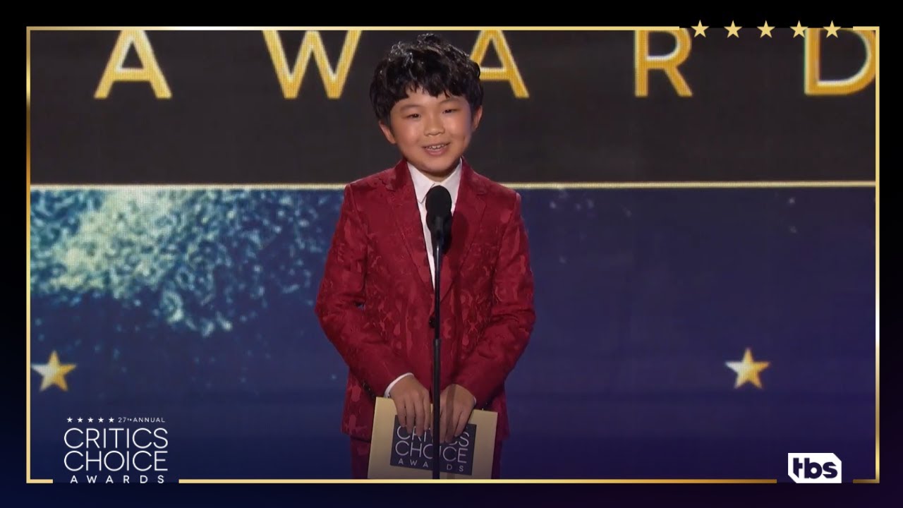 Alan Kim Gives The Cutest Intro Of All Time | 27th Critics Choice Awards | TBS