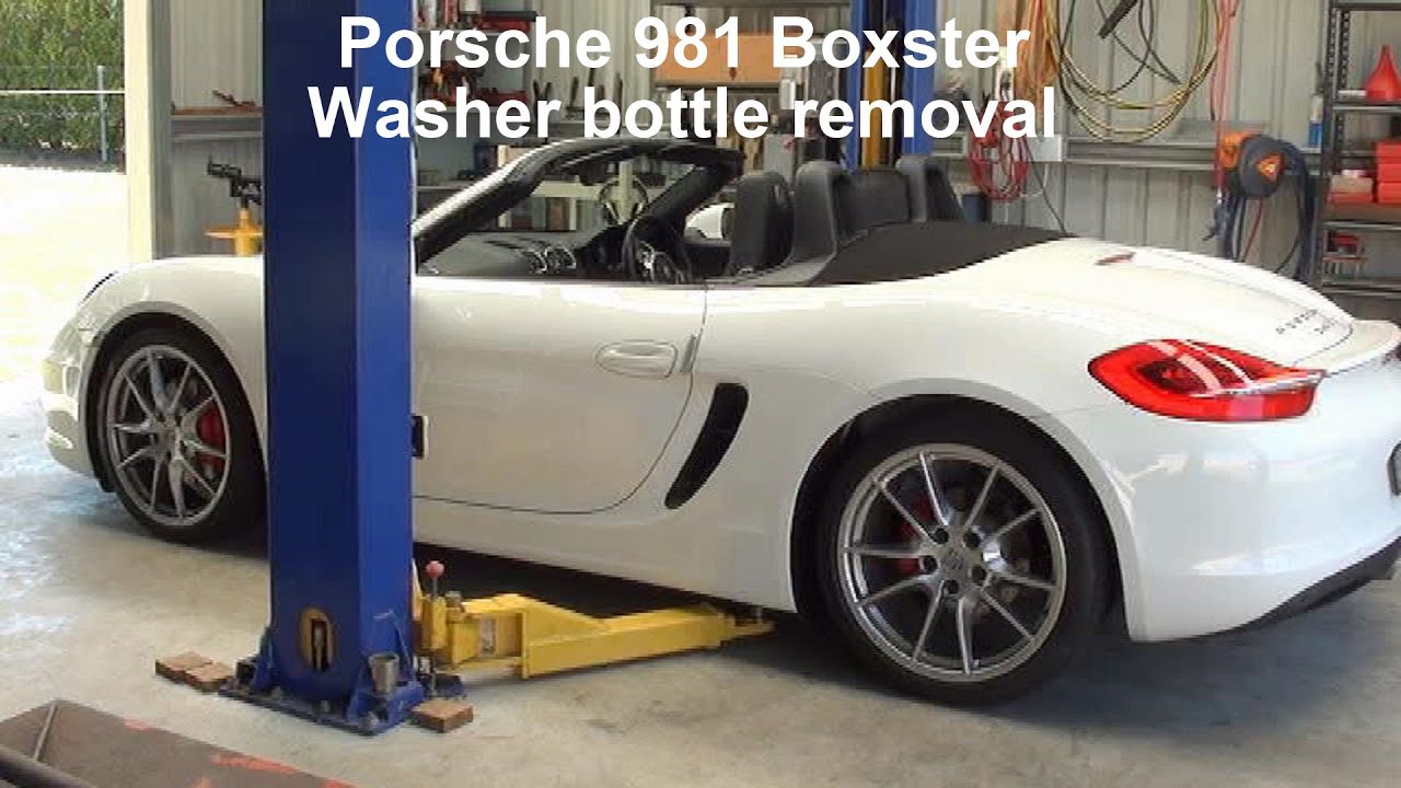 Porsche 981 washer bottle removal/install