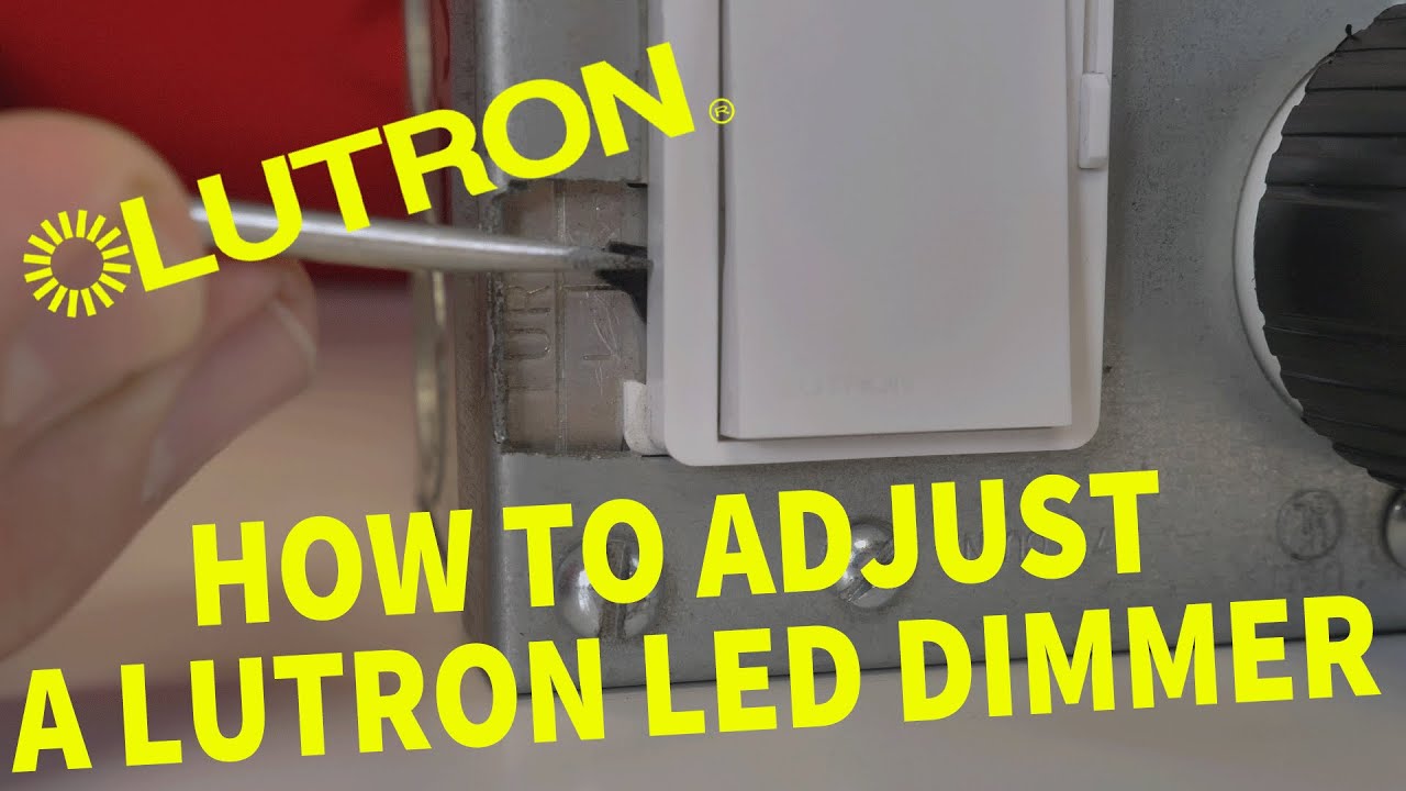 КАК НАСТРОИТЬ ДИММЕР LUTRON - НИЗКОПРОФИЛЬНАЯ ВЕРСИЯ