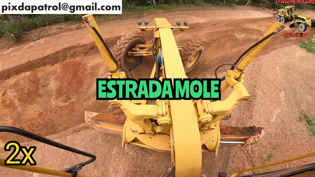ESTRADA MOLHADA DEMAAAIS / Motoniveladora caterpillar 120k grader niveleuse motoconformadora patrola