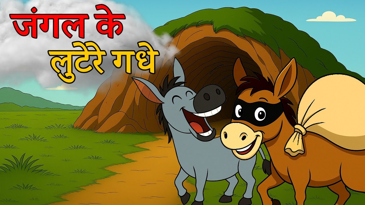 जंगल के लुटेरे गधे हिंदी कहानी|Jangal Ke Lutere Gadhe|Moral Stories|Bedtime stories#cartoon