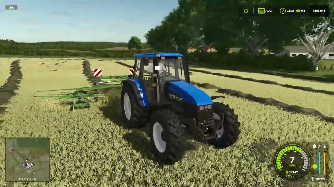 FS25 FIELDS OF TYRONE #40 | TS 115 RAKING HAY AND MAKING A START ON THE BALNG