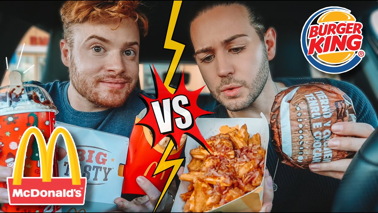 PEDIMOS A FAST FOOD COM MAIS CALORIAS: McDonalds VS Burger King 🍔