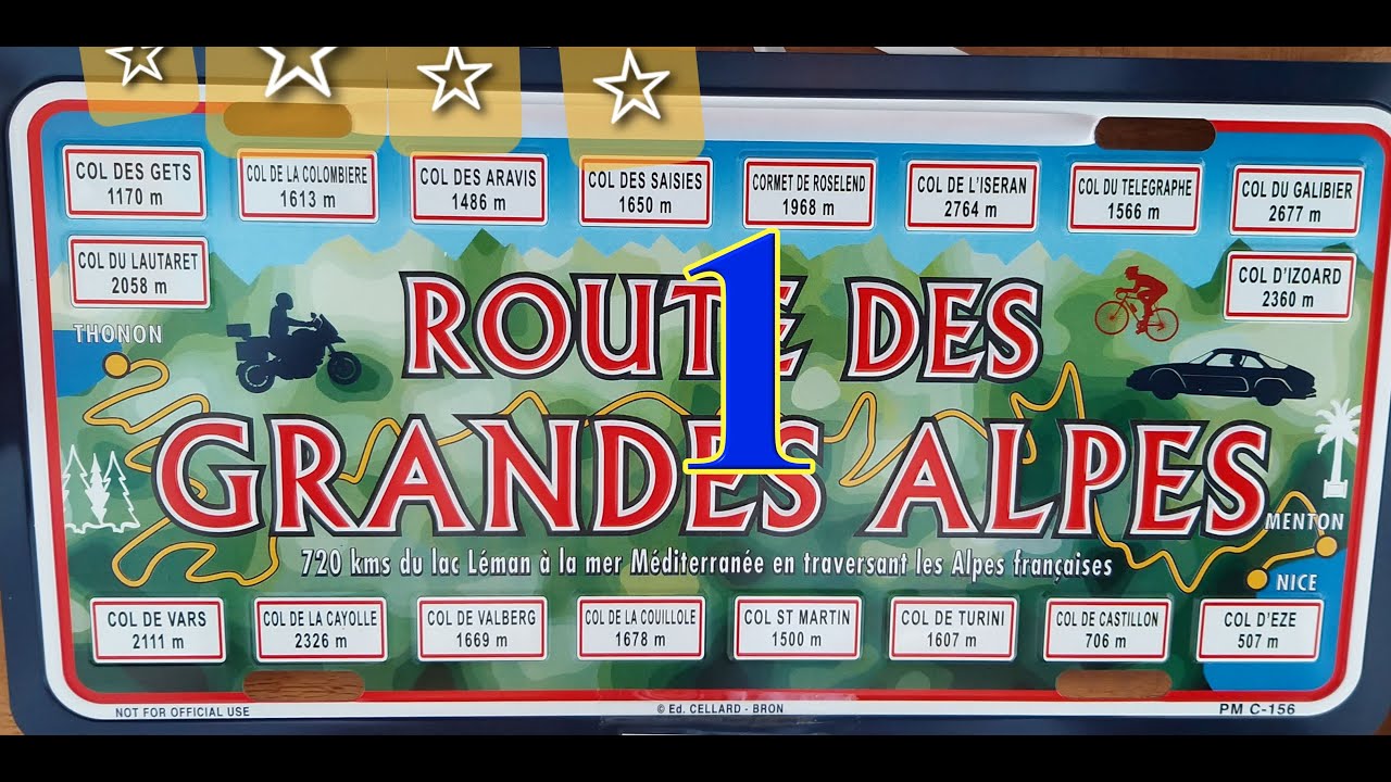 Route des Grandes Alpes 2022 mit der BMW R1250 GS, Teil 1/4