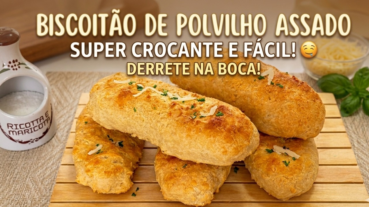 Só 1 ovo - Biscoitão de polvilho assado