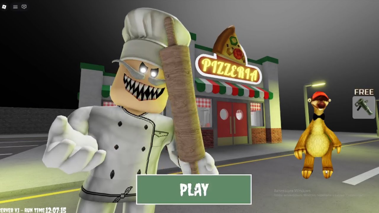 Escape Papa Pizza's Pizzeria! SCARY OBBY roblox!Gameplay Walkthrough No Death 4K