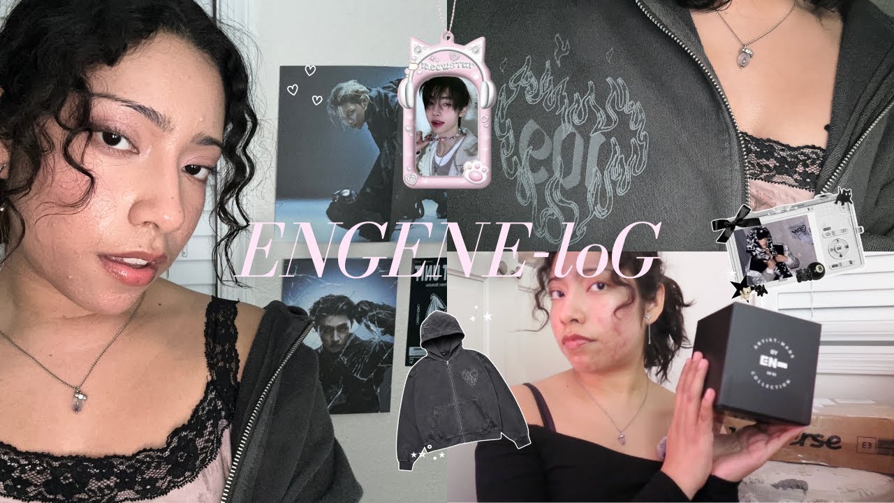 ENGENE-LOG🎀༘⋆: SIN:VANISH COMEBACK & ARTIST-MADE COLLECTION (ni-ki candle, sunghooN hoodie) UNBOXING
