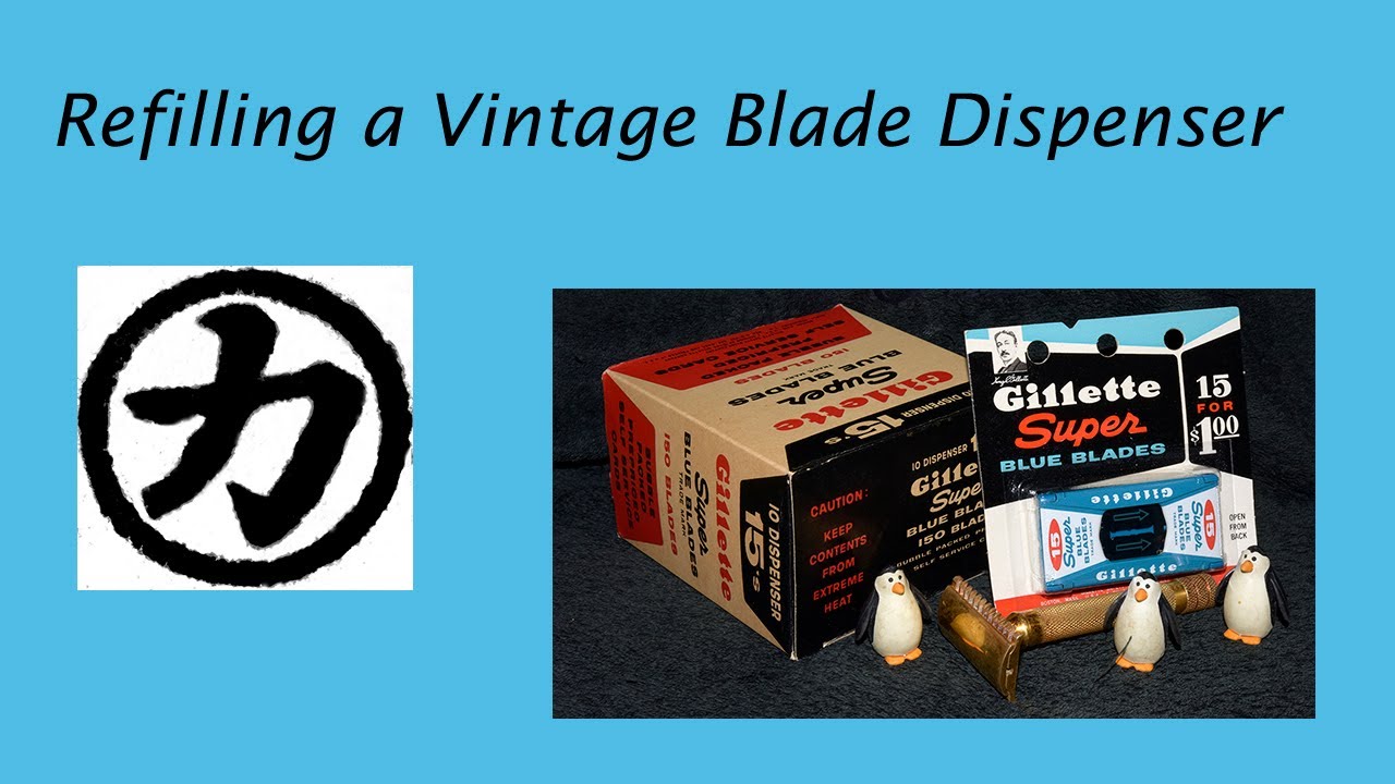 How To Refill a Vintage Safety Razor Blade Dispenser