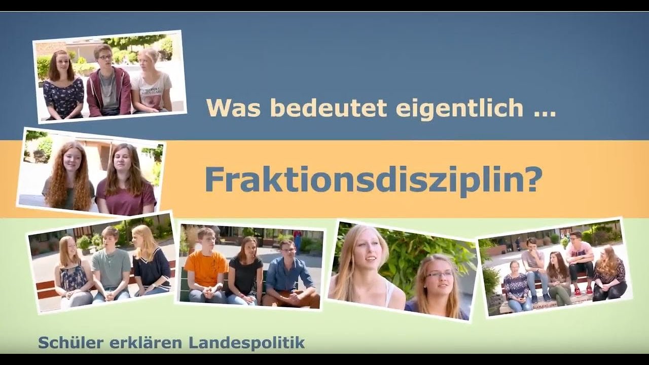 Folge 8: Fraktionsdisziplin &ndash; Sch&uuml;lerinnen und Sch&uuml;ler erkl&auml;ren Landespolitik