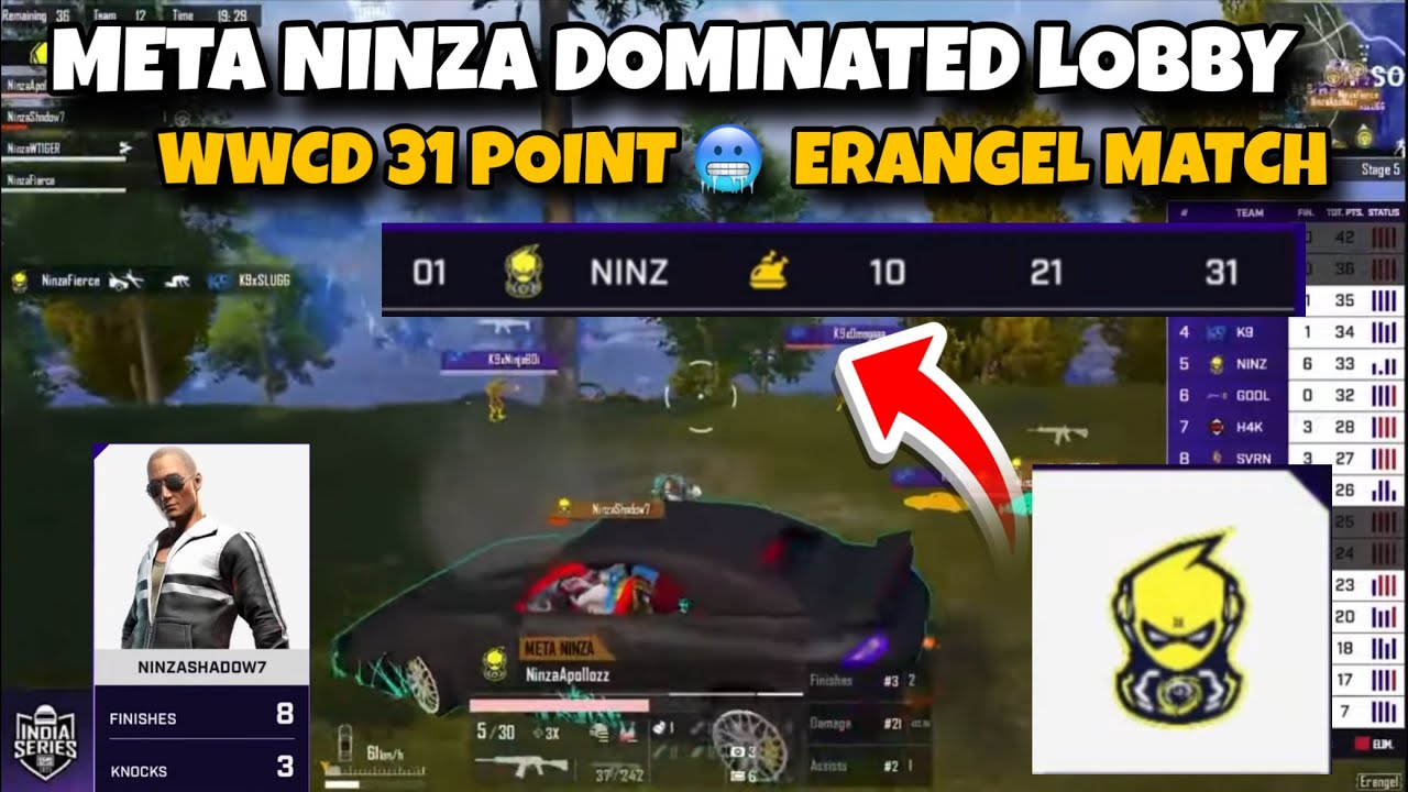 BGIS 2026 | QUARTER FINAL - META NINZA DOMINATED LOBBY | WWCD META NINZA 31 POINT QUARTER FINAL