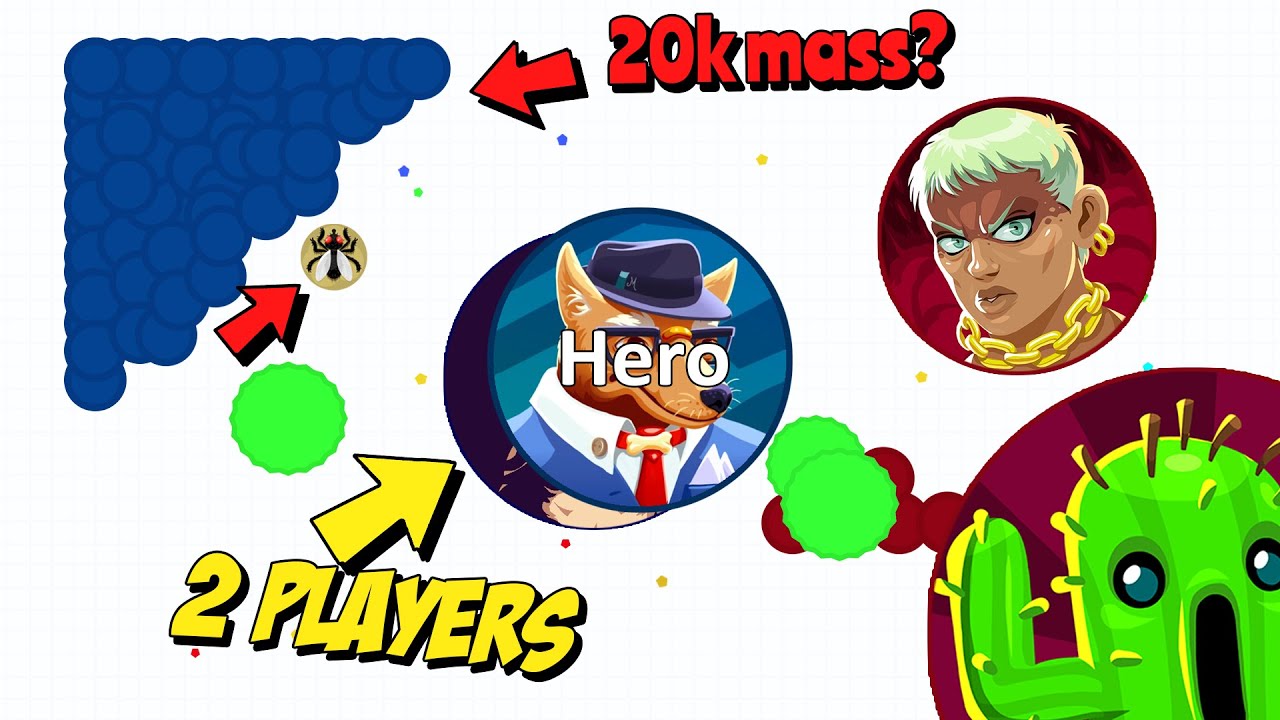 Agar.io: Corner AFK trolling + Funny moments + Solo Game-play