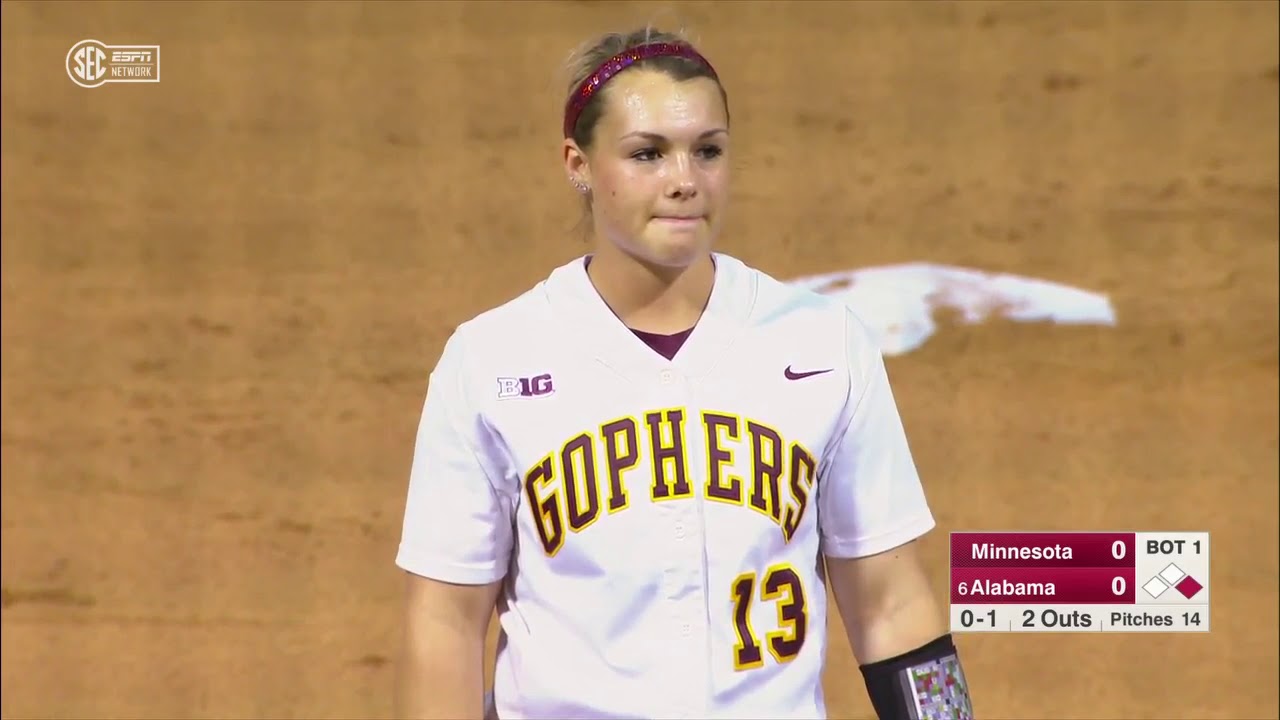NCAA Softball 2019 | Minnesota vs  #6 Alabama (Feb.23)