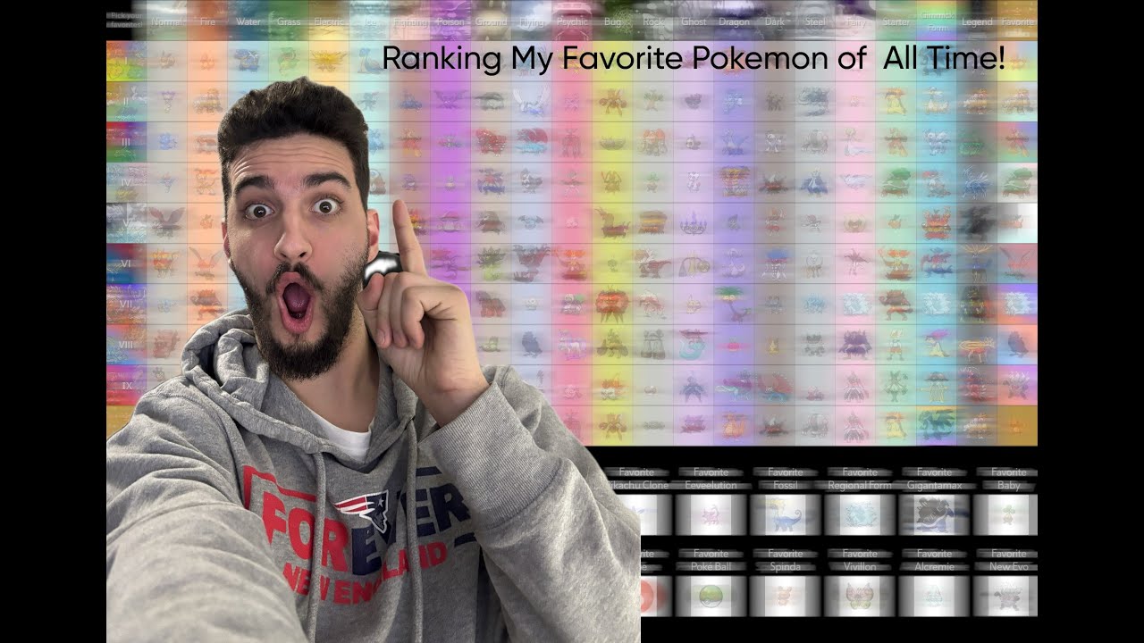 Ranking My Favorite Pokémon of All Time!