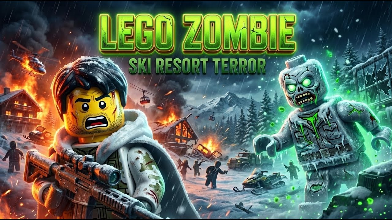 LEGO Zombie: Ski Resort Terror EP 23 | LEGO Zombie 3D Animation