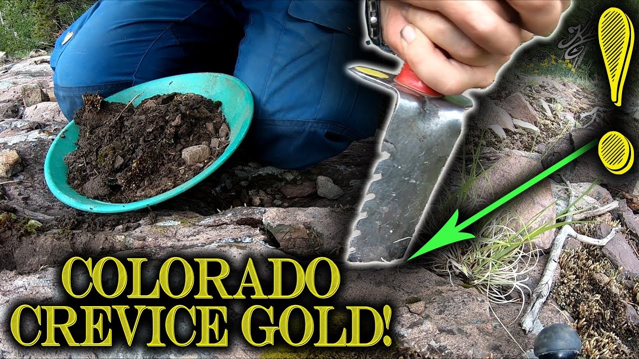 Bedrock Crevice GOLD on a Colorado Mountainside!