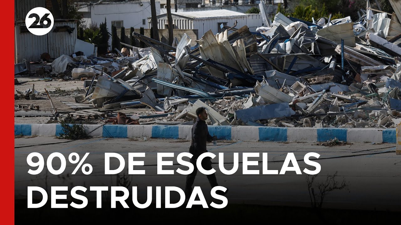 🚨 ALERTA DE ONU | La educación colapsa en Gaza tras la destrucción masiva de escuelas por Israel