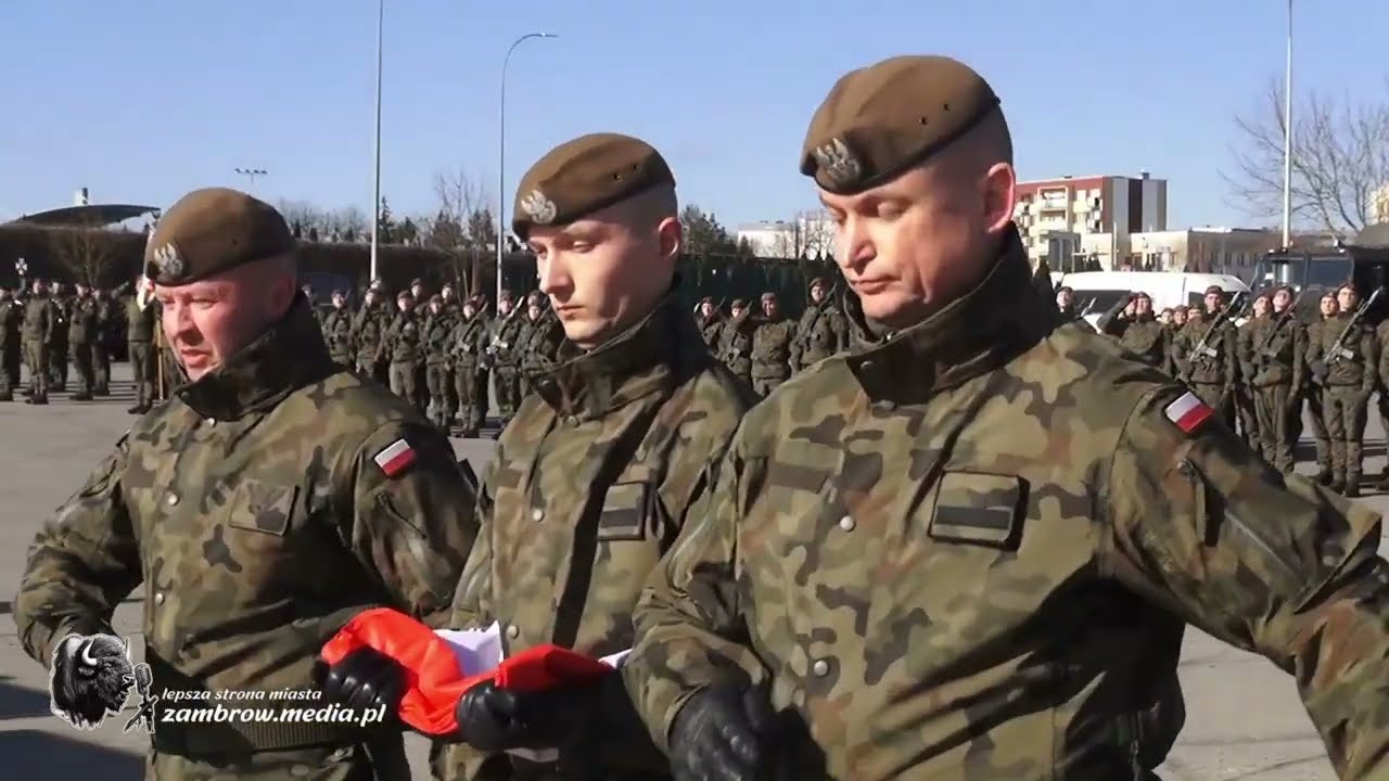 Uroczysta Przysięga Wojskowa 1 Podlaskiej Brygady Obrony Terytorialnej w Zambrowie