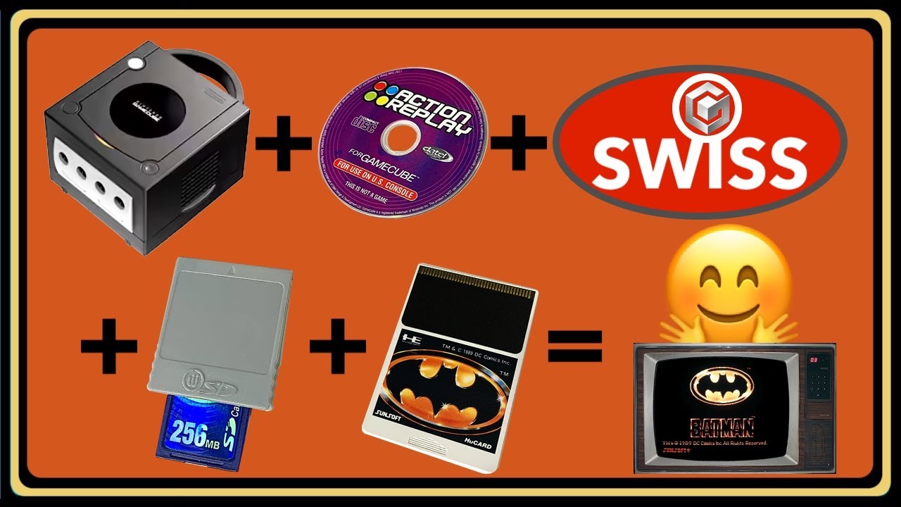 PC Engine SunSoft Batman From 1990 Played On Nintendo Gamecube Via Swiss With Hu-Go - Wait... What!?
