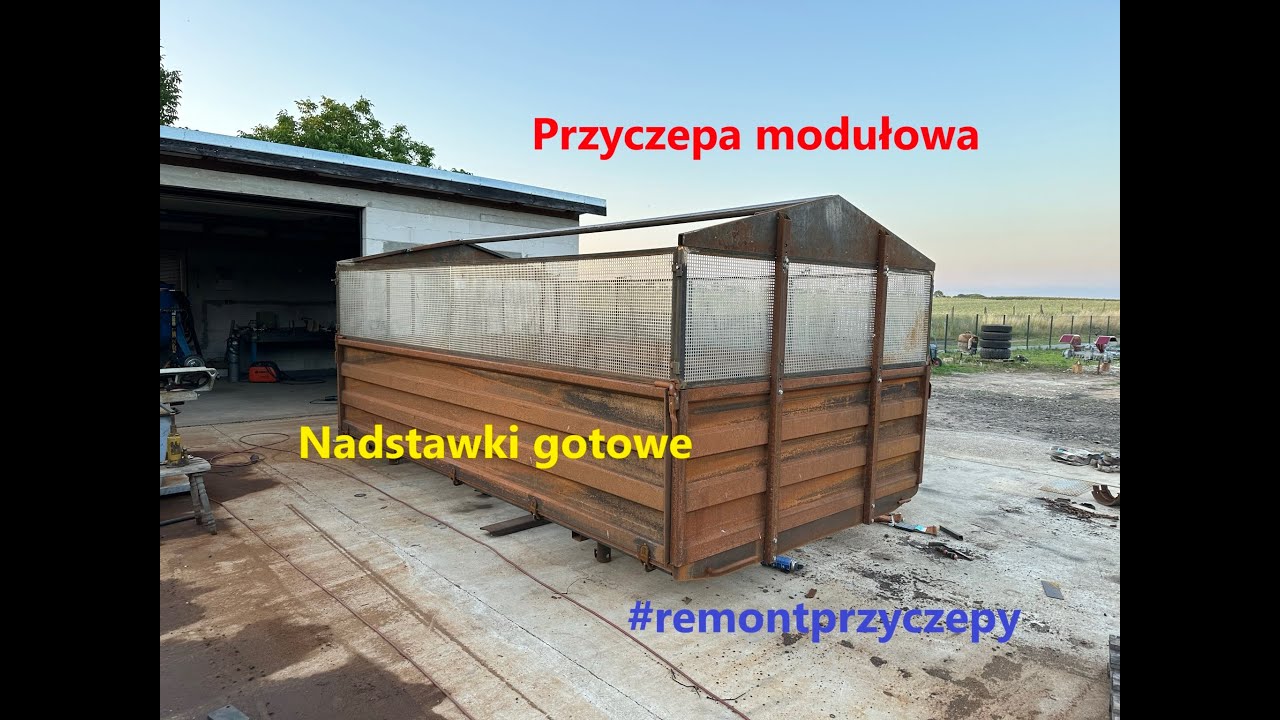 Nadstawki gotowe, Przyczepa modułowa Na co to komu? Naprawa osi | Remont przyczepy