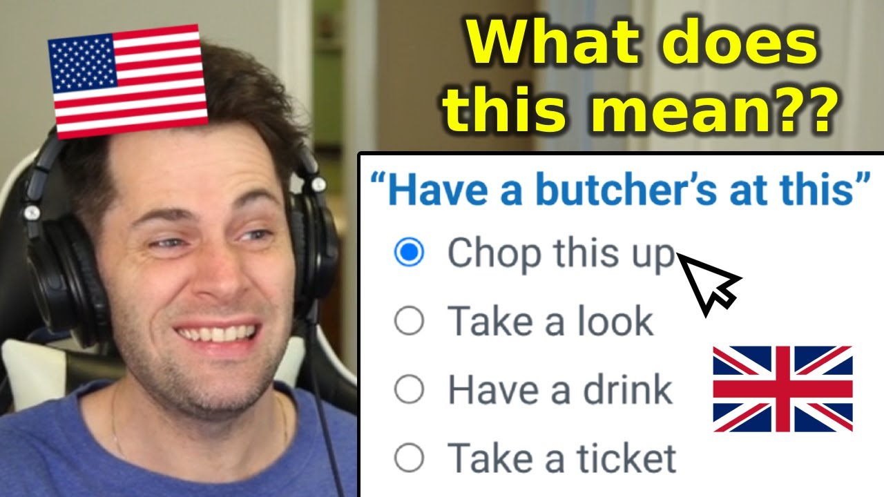 American Takes a British Slang Test