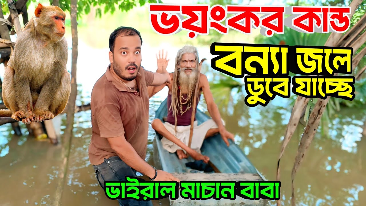 ভয়ংকর কান্ড বন্যা জলে ডুবে যাচ্ছে মাচান বাবা 😲 Nabadwip Machan Baba | Machan Baba | Nabadwip Tour 