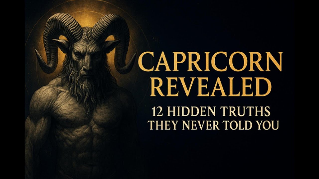 Capricorn Revealed 12 Hidden Truths You Never Realized ♑  Zodiac Secrets Revealed