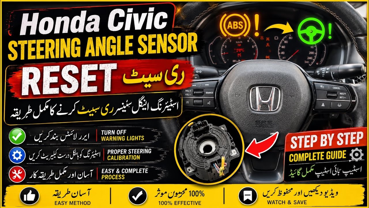 HONDA CIVIC steering angle sensor reset