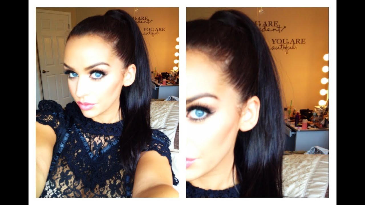 Sleek High Ponytail Using Extensions