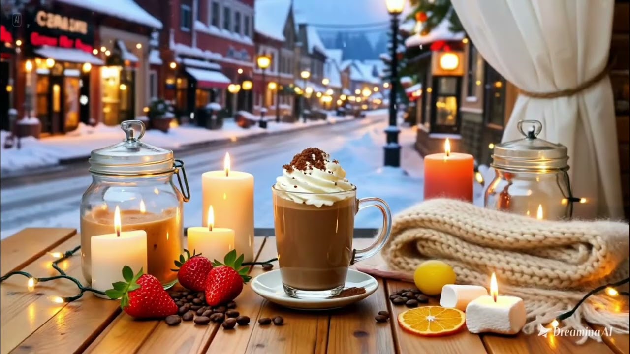 Warm Jazz Music for Relaxing, Study 🍂Cozy Fall Coffee Shop Ambience ~ Smooth Jazz Instrumental Music