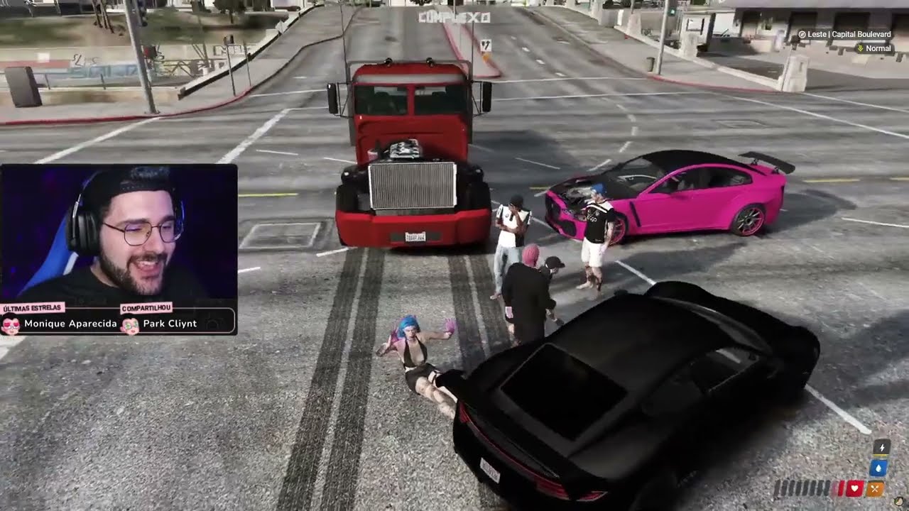 O CAMINH&Atilde;O ATROPELANDO AS DUAS KKKKKKKKKK - Park Tiffany GTA RP