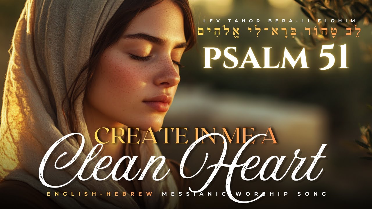 Psalm 51 | Create in Me a Clean Heart — A Prayer of Repentance & Renewal | English–Hebrew Songs