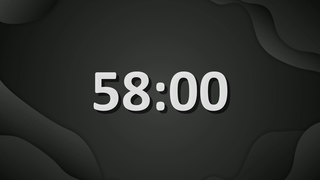 58 Minute (3480 Seconds) Countdown Timer