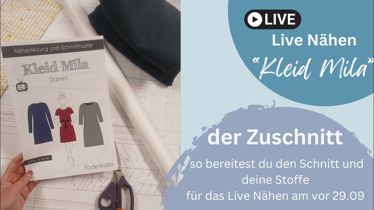 Zuschnitt Live Nähen Kleid Mila
