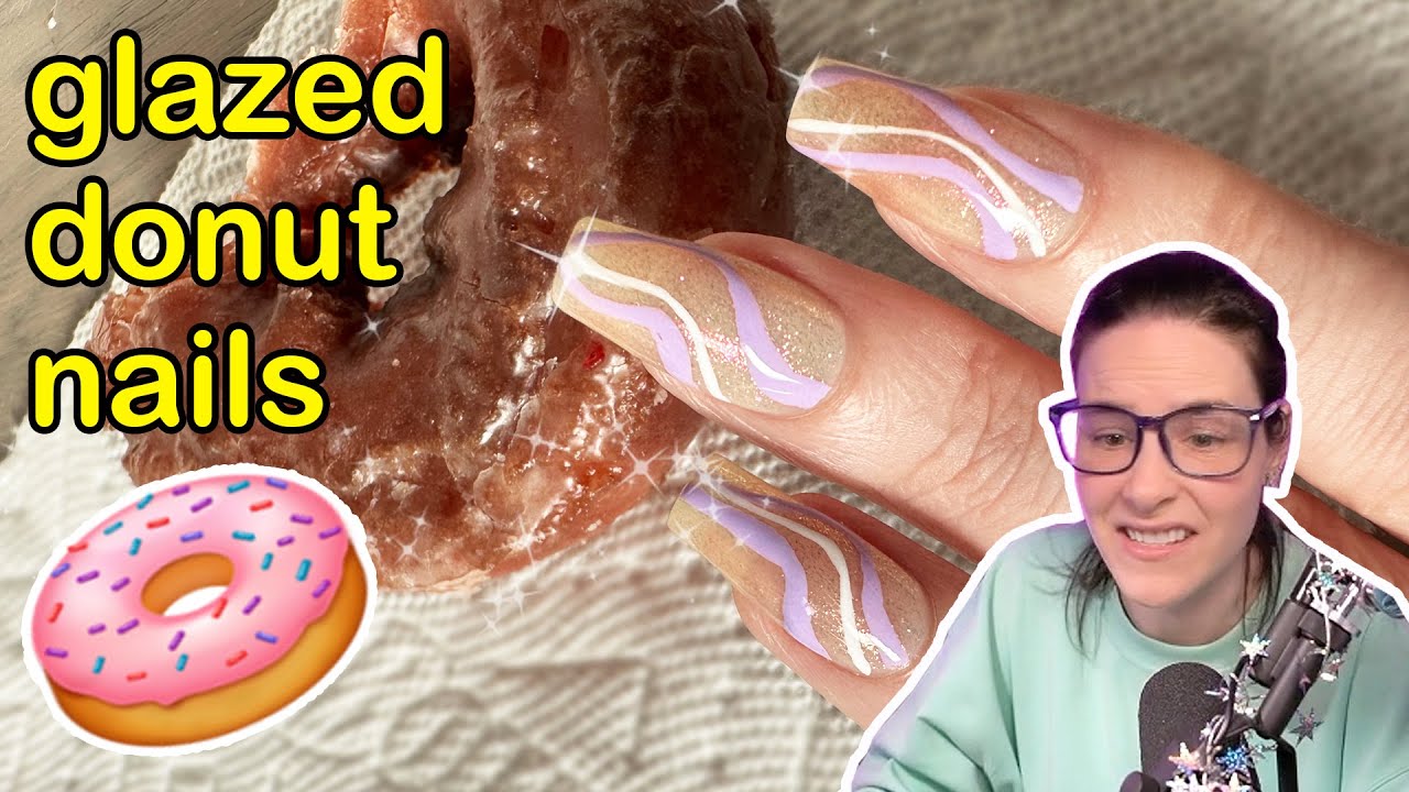 I Tried Recreating Glazed Donut Nails ~tasty~