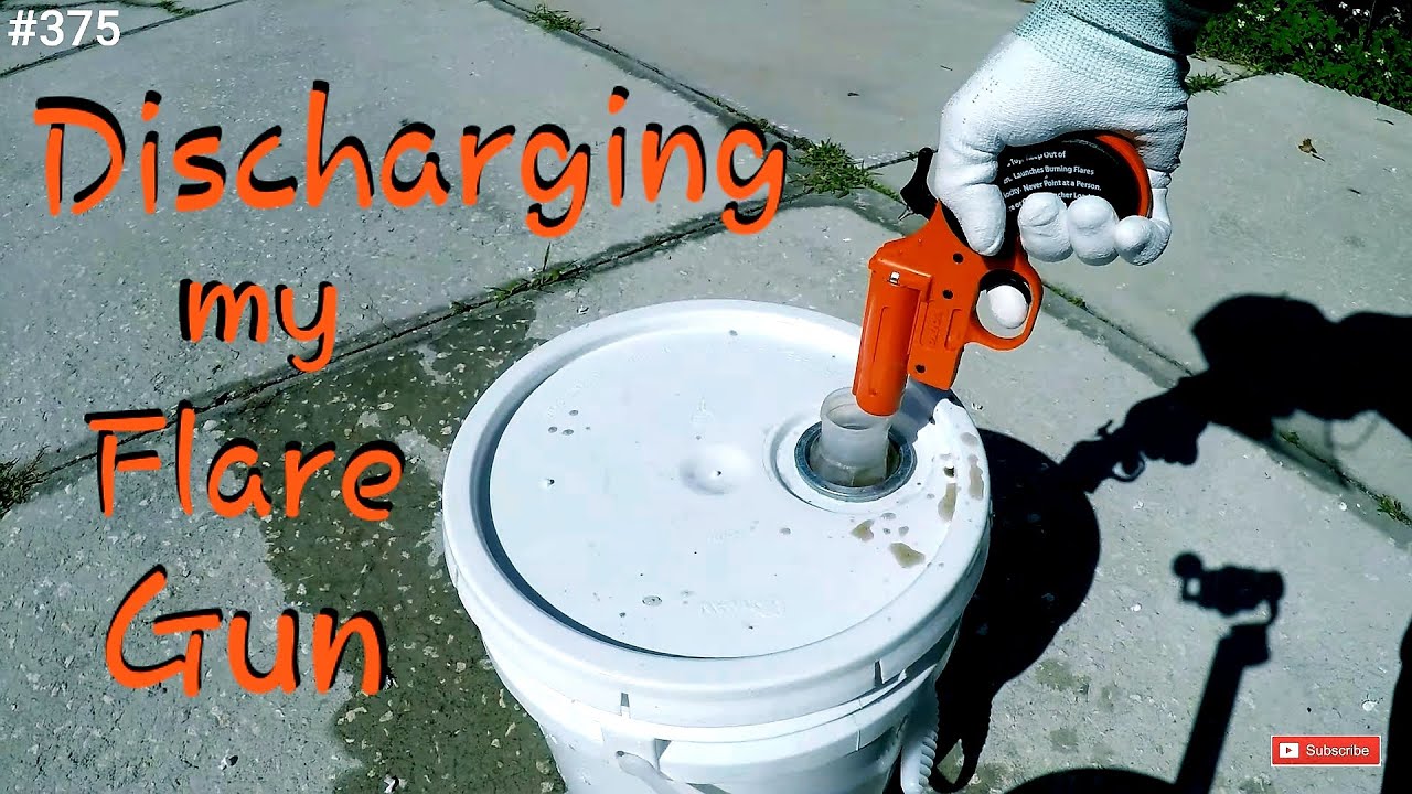 How I'm Discharging my Expired Emergency Gun Flares Crooked PilotHouse Boat Orion Flare Gun