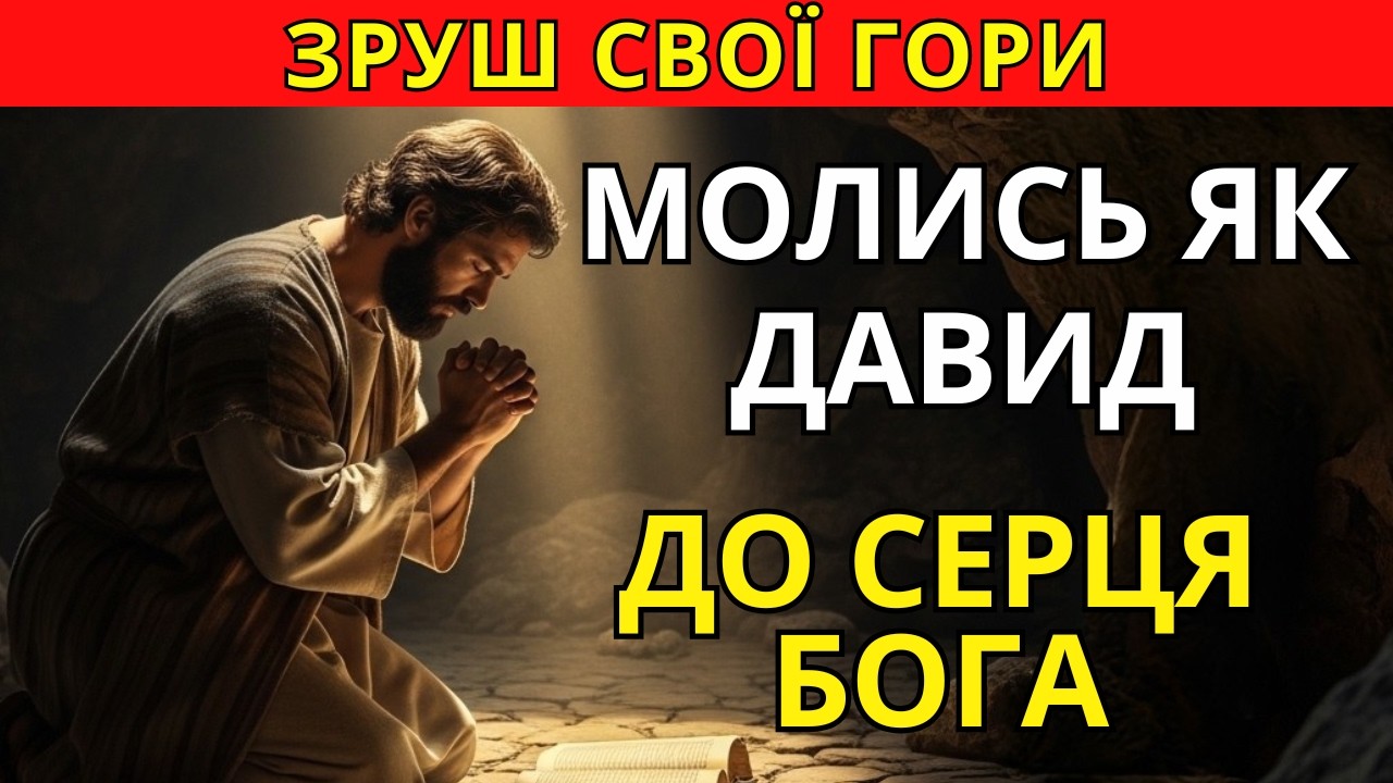 Молитва, яку Бог ніколи не ігнорує. Вчимося молитися як цар Давид.