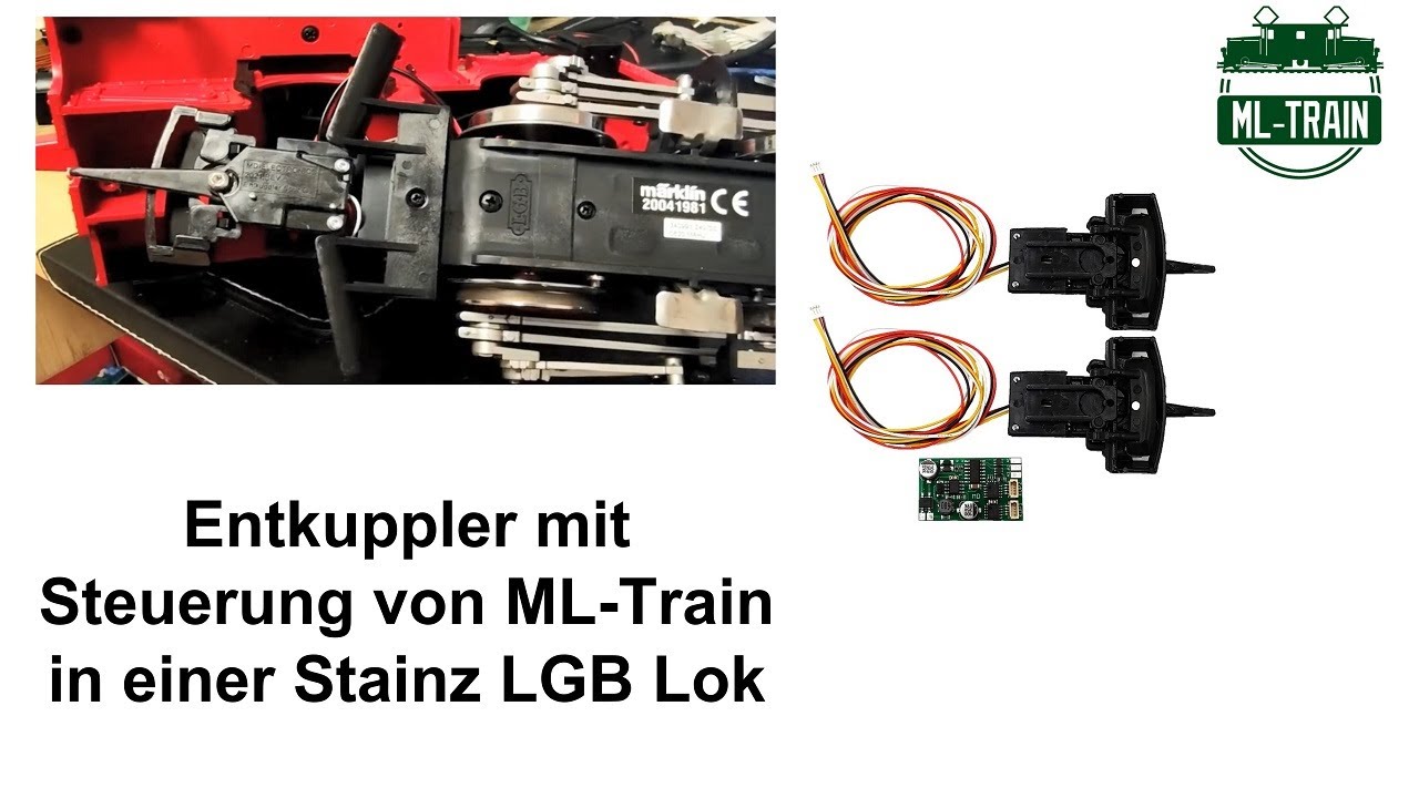 Entkuppler mit Steuerung von ML-Train in einer Stainz LGB Lok (Produktvideo)