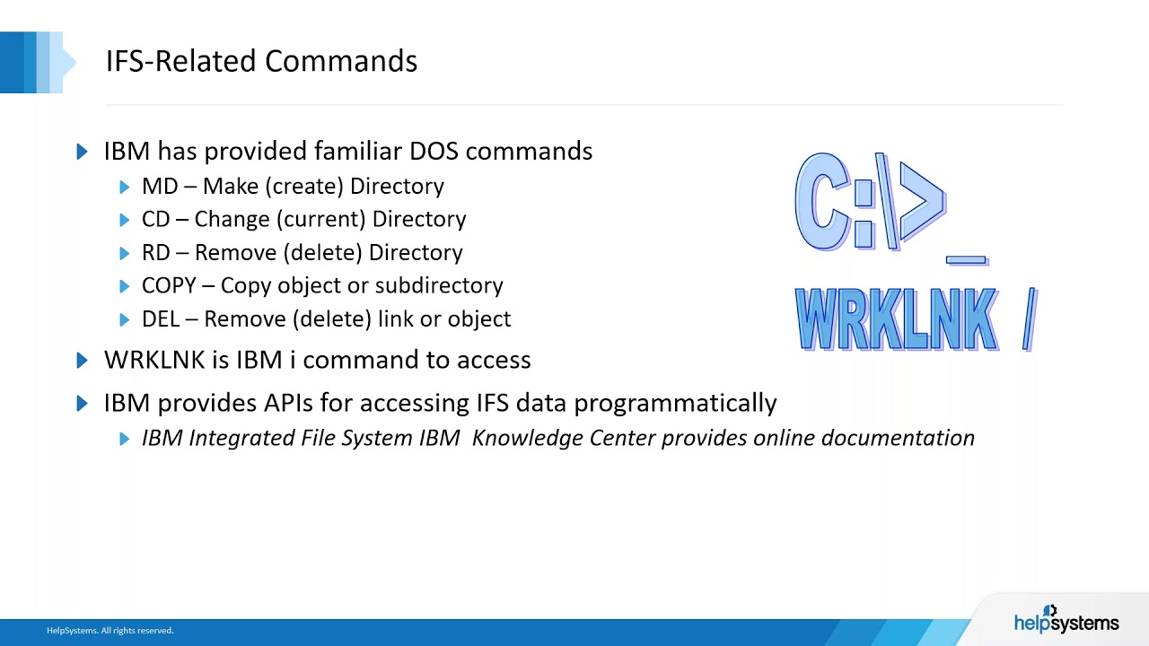 Inside the Integrated File System IFS