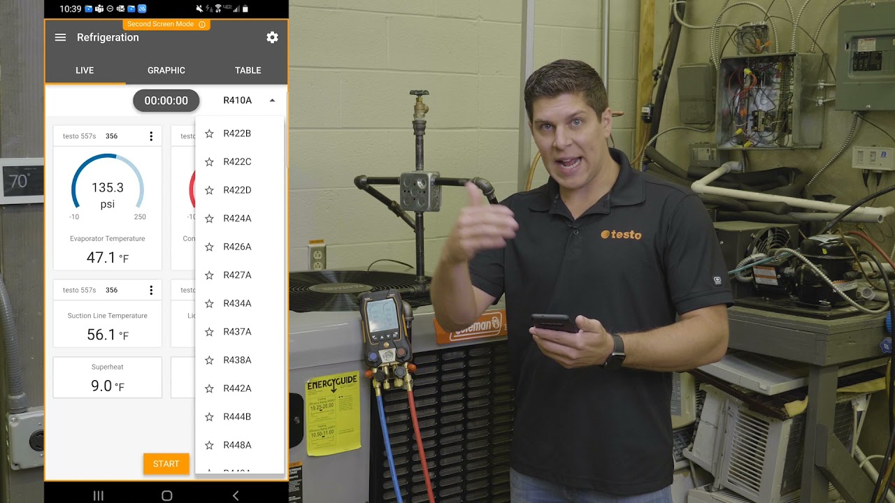 Application Video: Testo Smart App with Digital Manifolds 550s & 557s