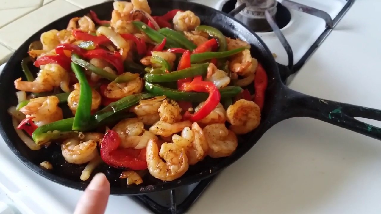 Como hacer fajitas de camaron !!Super Ricas!!